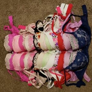 Victoria's Secret and Pink bras.
